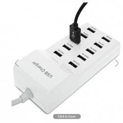 Зарядное устройство на 10 портов за $9.99 (50W / 10A)