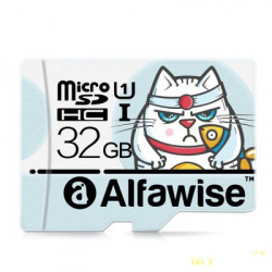 Симпатичная карта памяти Alfawise 32GB Micro SD Class 10 UHS-1 всего за $3.99