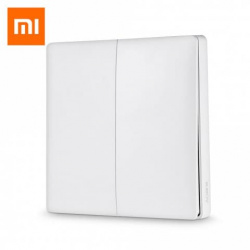 Двухкнопочный выключатель Xiaomi Aqara версия Zero Fire wire за $18.50
