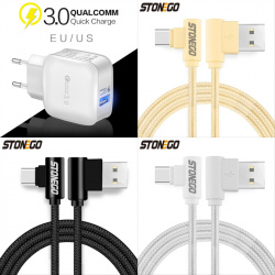 Подборка угловых USB-кабелей от $0.63 + зарядные устройства за $1.99