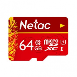 Карта памяти Netac 64GB "под хохлому" за 8.75$