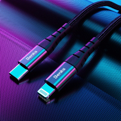Сертифицированный MFI кабель Type C to Lightning. Benks m11. Цена 14.90$