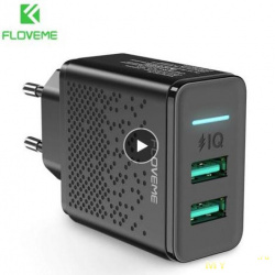 FLOVEME Dual USB зарядное устройство $3.33