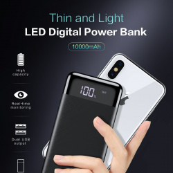 Повербанк 10000mAh с дисплеем за $12.99