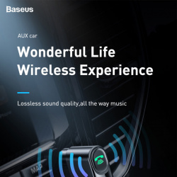 Автомобильный Aux Bluetooth адаптер Baseus с громкой связью за 8.99$