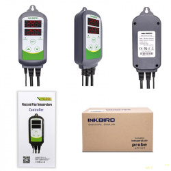 Регулятор температуры InkBird ITC-308 с двумя розетками-выходами 220V на обогреватель и охладитель за 28,99$
