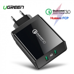 Двухпортовое зарядное устройство Ugreen c Quick Charge 3.0. Дубль 2.