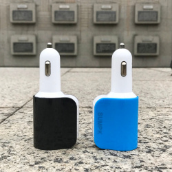 Автомобильное зарядное Sumpk с 2-мя USB за 3.17$