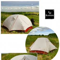 Ультралегкая двухслойная двухместная палатка 1.4кг Blackdeer ultralight tent