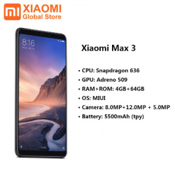 Xiaomi Mi Max 3 4/64 Global ROM. Цена 156.99$