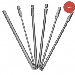 Неплохой лот удлинённых бит Drillpro S2 150mm (PH1/PH2) за $5.99
