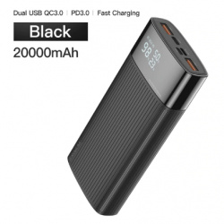 Powerbank 20.000 mah (QC 3.0, PD 3.0) c дисплеем за 17.63$