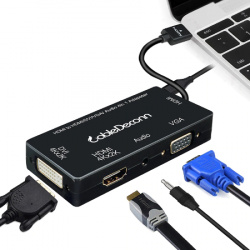 Адаптер с HDMI на VGA/DVI. Цена 10.93$