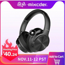 Долгоиграющие bluetooth наушники с активным шумоподавлением Mixcder E9 ($40.24)