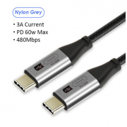Type-c/type-c PD 60W кабель Cabletime от 1.78$