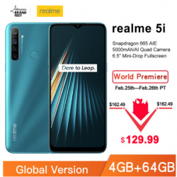 Смартфон Realme 5i 4/64Гб Глобалка за 119.99$