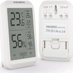 Высокоточный цифровой термометр- гигрометр INKBIRD ITH 20 20R. $17.60