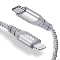 ESR USB-C to Lightning MFi Быстрая зарядка 1 м 2 м для iPad iPhone 11 Pro XR XS Max X Plus c купоном 4.99$
