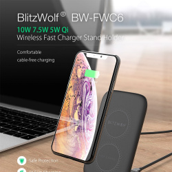 BlitzWolf® BW-FWC6 10 Вт, 7,5 Вт, 5 Вт беспроводное зарядное устройство-подставка за 9,99$