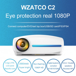 Проектор WZATCO C2 Full HD 1080P с купонами