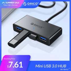 USB3.0 хаб на четыре порта от Orico по акции от 7.61$