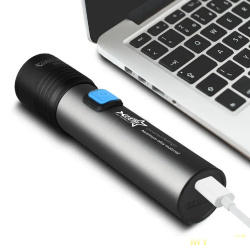 WARSUN T6 Фонарик повербанк  Bank Built-in 1200mAh Lithium 18650 6.85$