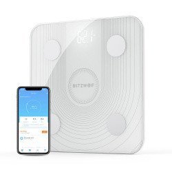 Смарт-весы BlitzWolf® BW-SC1 с WiFi и  функцией анализа массы тела за $23.99