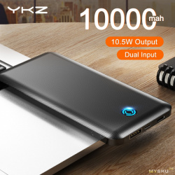 Распродажа PowerBank YKZ 10000 мАч — при покупке двух скидка 36% или примерно 5,03$ за штуку.