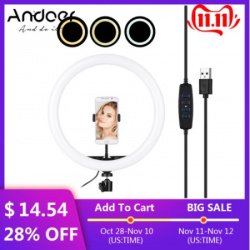 Кольцевая подсветка Andoer за 14.54$