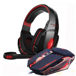 Комплект наушники Kotion Each G2000 + мышка Zuoya MMR5 за 17.98$