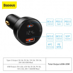100W автомобильное зарядное для ноутбука\телефона — 17.99$