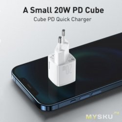 Зарядное устройство Baseus USB Type C Charger PD 20W из РФ ($4.99)