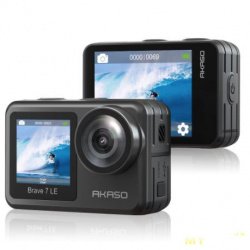 Экшн-камера AKASO Brave 7 LE с двумя дисплеями, 4K30FPS, 20 МП за 129,51$