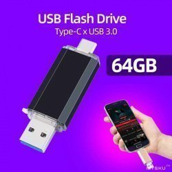 Type-C USB-A 3.0 Флешки 32/64 Гб за $5/10