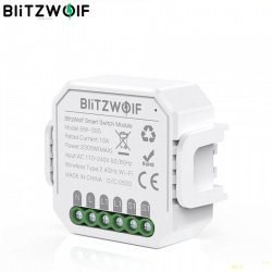 Модуль  BlitzWolf BW-SS5 для умного дома , 10 А, 2300 Вт, Wi-Fi, дистанционное управление через приложение, таймер за $8.66