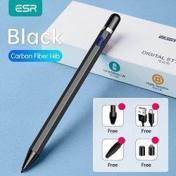 Активный стилус ESR с углеродным наконечником для iPad за $8.32