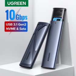 Кейс Ugreen для SSD M2 NvMe/Sata накопителей за $27.99