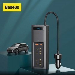 Baseus автомобильный инвертор, преобразователь постоянного тока 12 В в переменный ток 220 В 150 Вт за $29.99