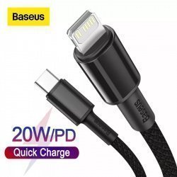 Type-C — Lightning кабель Baseus 20W, 1-2 м. за $2.49-2.99