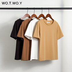 Базовая футболка на лето WO.T.WO.Y WT20022