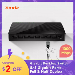 Гигабитный коммутатор Tenda SG105 5 портов ($13.07)