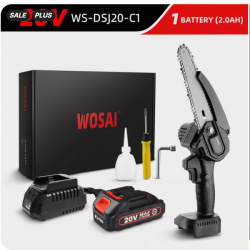 Аккумуляторная цепная пила WOSAI 20V MT-Series 6 дюймов за $38 (2472 руб.)