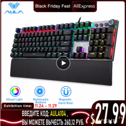 1844.19руб. (27.99$) Механическая клавиатура AULA F2088, RU