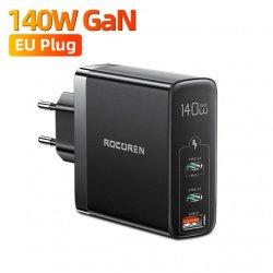 Зарядное устройство Rocoren 140 Вт GaN PD 3.1 за $33.99