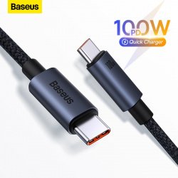 Baseus USB-Type-C кабель с поддержкой быстрой зарядки 100 Вт за 2,59$