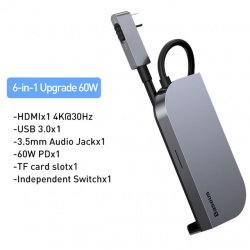 Type-C USB Хаб Baseus для для MacBook Pro, iPad Pro (цена 2 124 — 3 074 руб.)