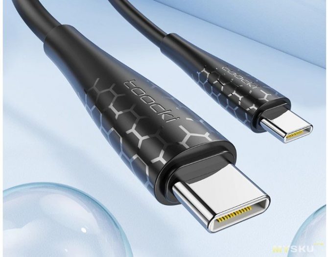 Скидка на USB-C кабель для зарядки Toocki 1м, 100Вт (2,5 доллара после купона)