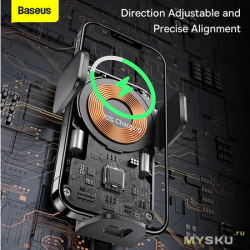 27.43$ Держатель телефона в авто Baseus 15W Car Wireless Chargers