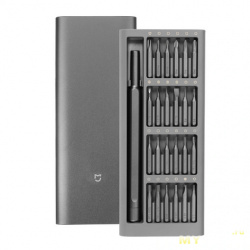 9.99$ XIAOMI Mijia 24 in 1 отвёртка с набором бит, сталь S2