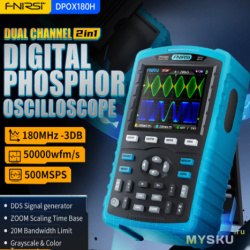 Портативный цифровой осциллограф FNIRSI DPOX180H за 9 278 руб